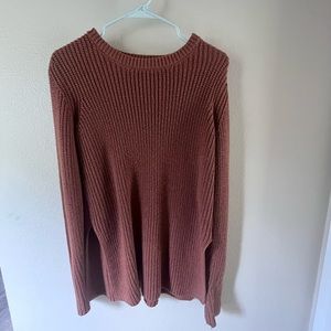 Knitted long sweater